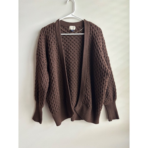 Universal Thread Sweaters - Universal Thread Brown Cardigan Women Size L